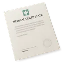 Medical certificate icon
